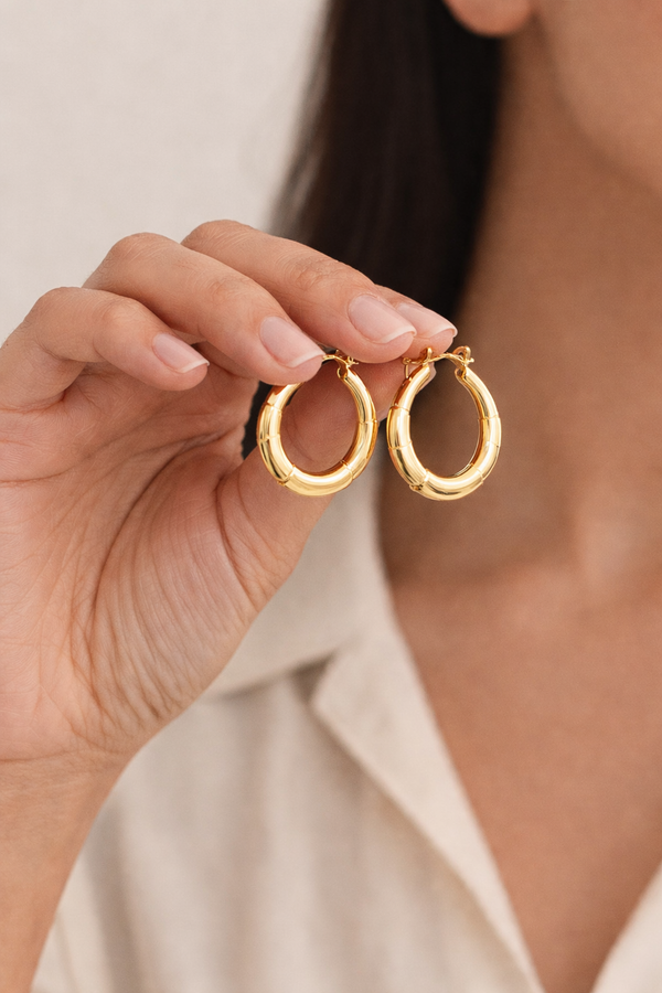 Luna Classic Gold Hoops