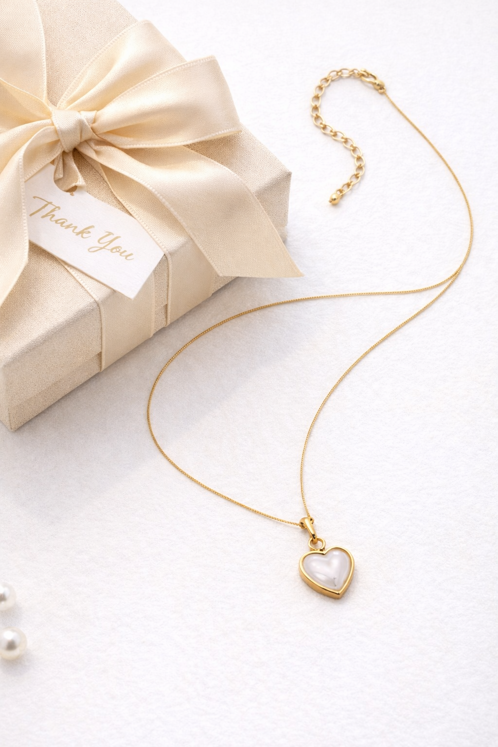 Heart Pendant Necklace – Gold Finish